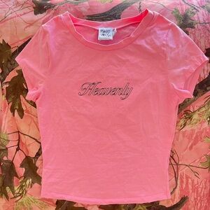 princess polly heavenly hot pink short sleeve t-shirt